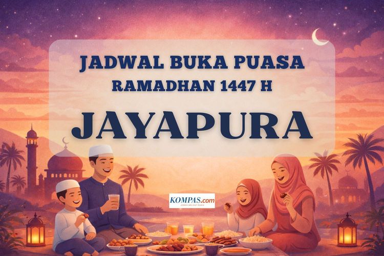 Jadwal buka puasa Ramadhan 2026 Kota Jayapura hari ini.