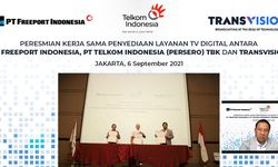 Dukung Digitalisasi Tambang, Telkom Sediakan Layanan TV Digital di Freeport Timika