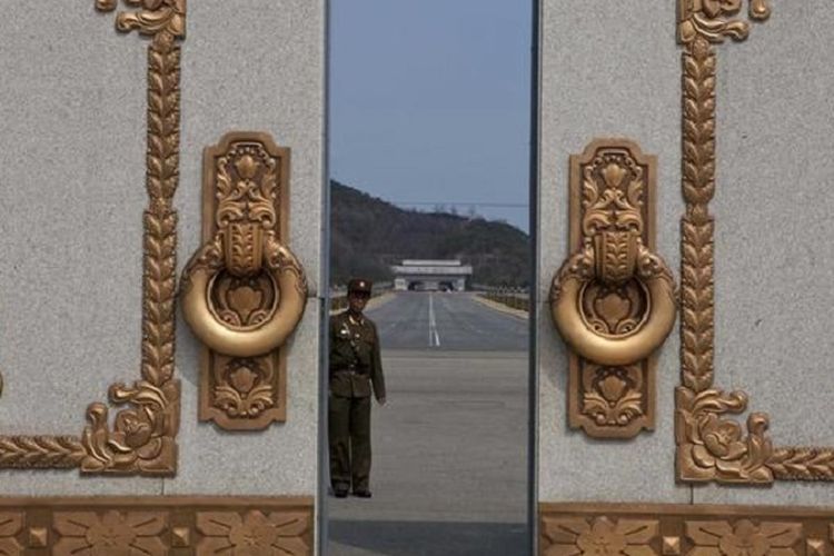 Istana Kumsusan atau Mausoleum Kim II Sung di Pyongyang timur, Korea Utara.