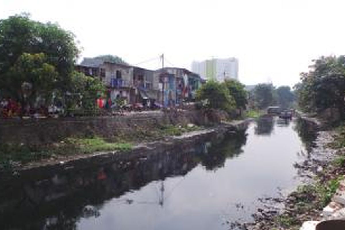 Aliran Kali Ciliwung bagian Ancol, Pademangan, Jakarta Utara 