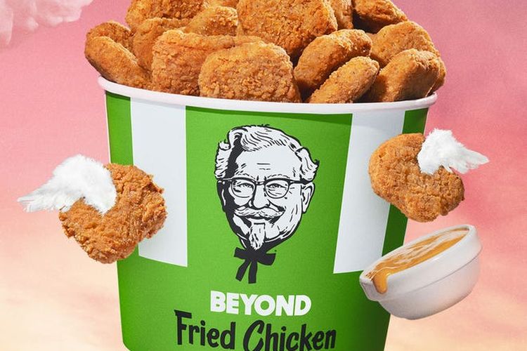  KFC Beyond Chicken, menu ayam nabati KFC yang akan diluncurkan di seluruh gerai KFC di Amerika Serikat mulai 10 Januari 2022.