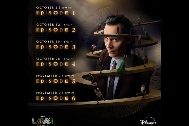Serial Loki yang dibintangi Tom Hiddleston akan kembali lewat season 2 mulai 6 Oktober 2023 di platform streaming Disney+ Hotstar.