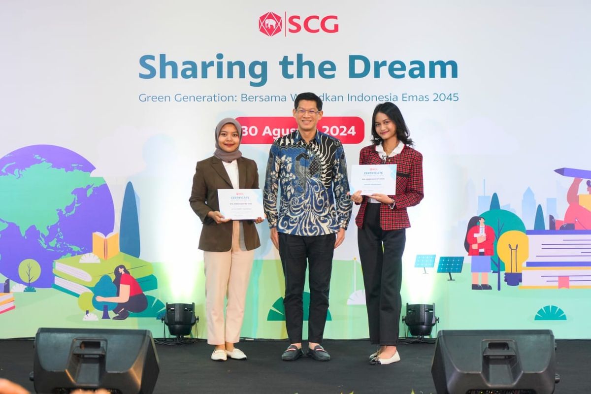 Perusahaan SCG kembali meluncurkan program beasiswa SCG Sharing the Dream 2025 untum mahasiswa dan siswa SMA. 