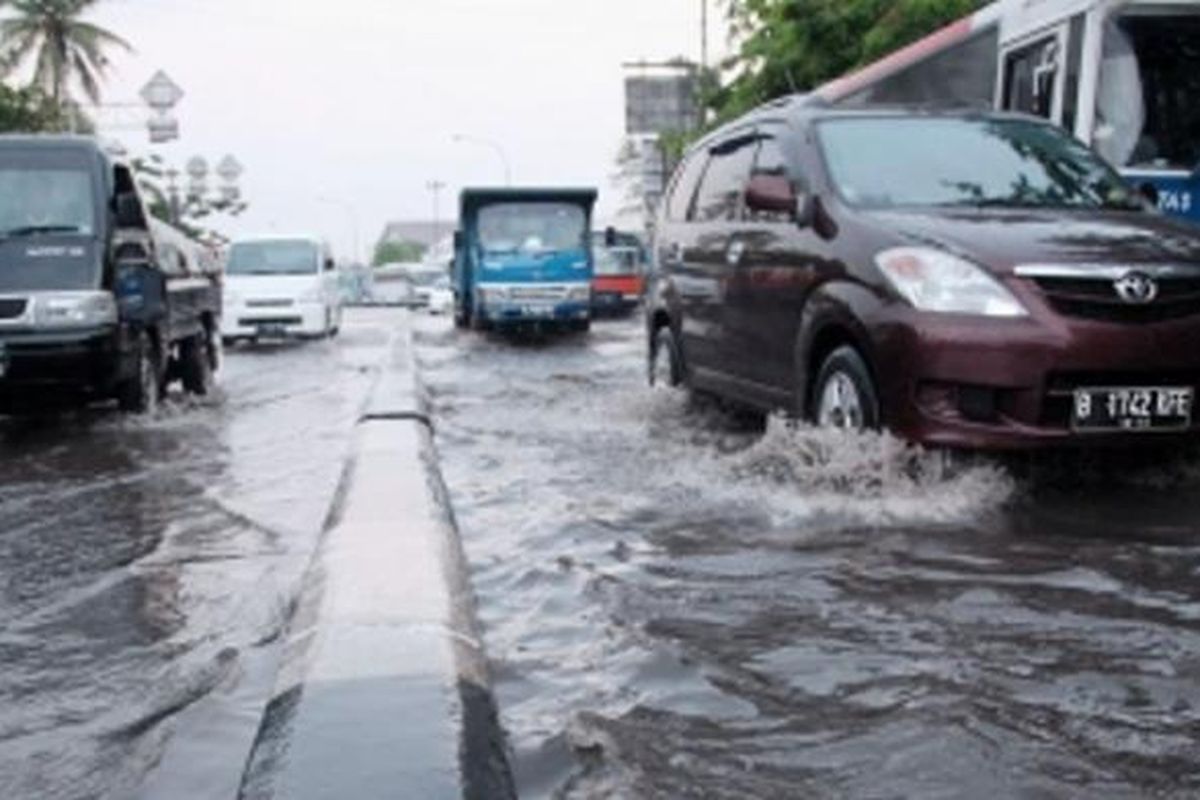 Ilustrasi banjir Jakarta
