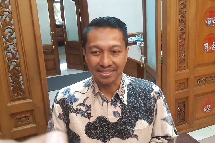 Panca R Sarungu selaku Senior Advisor Konsultan Sales Marketing Taman Safari Group seusai bertemu Wali Kota Solo Gibran Rakabuming Raka di Solo, Jawa Tengah, Kamis (19/1/2023).