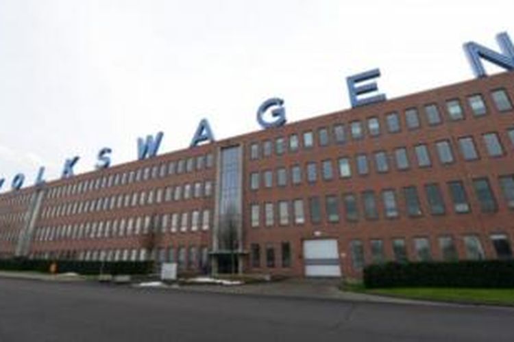 Pabrik mobil Volkswagen di Baunatal, Frankfurt, Jerman.