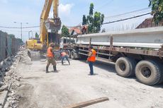 Perbaikan Jembatan Ambles di Jalur Pantura Lamongan Dimulai