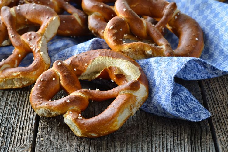 Ilustrasi pretzel.