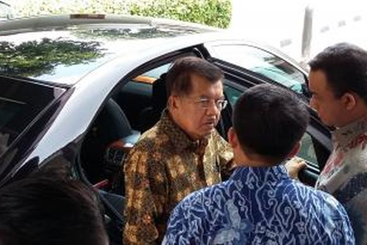 Wakil Presiden Jusuf Kalla di Universitas Paramadina, Jakarta, Rabu
(13/1/2016).
