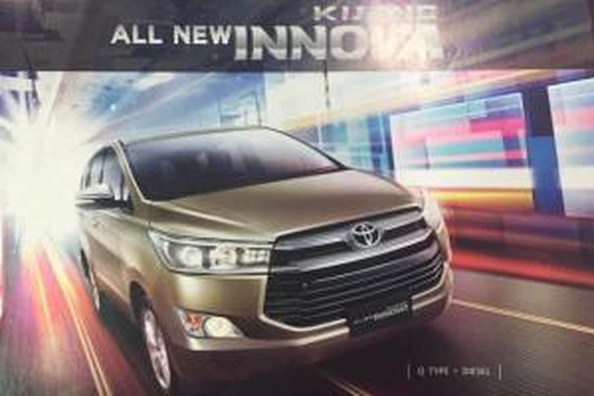 Brosur All New Toyota Kijang Innova yang bocor di internet.