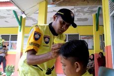 Ingin Dekat dengan Masyarakat, Polisi Ini Sediakan Cukur Rambut Gratis