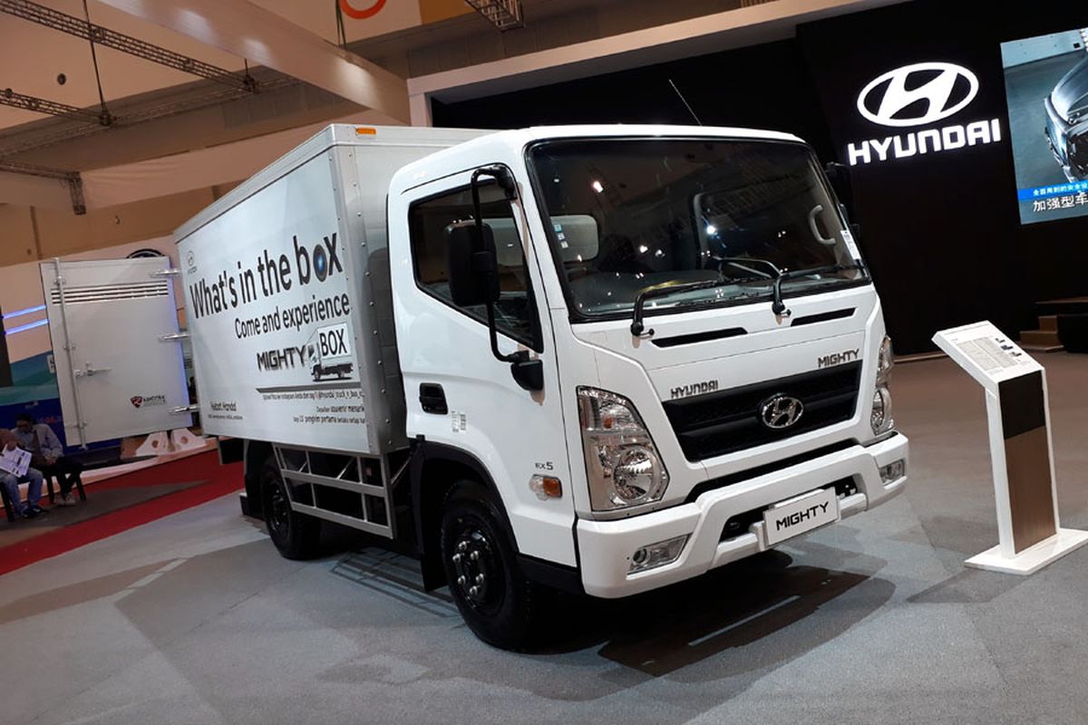Salah satu produk Hyundai Truck di GIIAS 2017.
