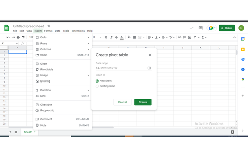 Cara Membuat Tabel Pivot di Google Sheets