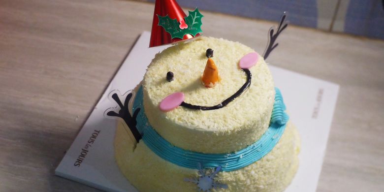 Mencoba Cake Berbentuk Snowman Dari Bakery Korea Selatan Bagaimana Rasanya Halaman All Kompas Com