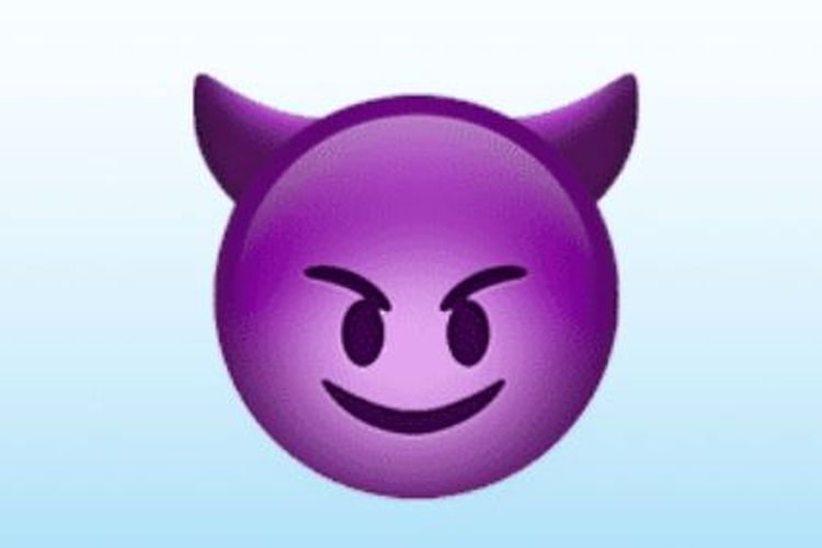 Emoji grinning devil