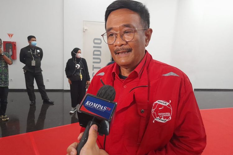 Ketua DPP PDI-P Djarot Saiful Hidayat ditemui di Menara Kompas, usai acara Rumah Pemilu 2024, Rabu (15/6/2022).