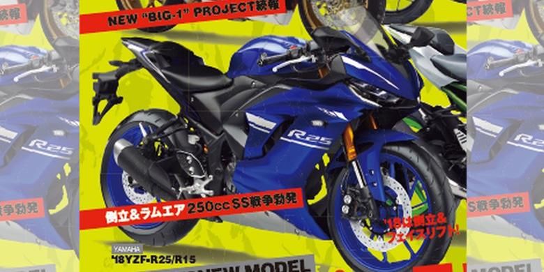 Rendering Yamaha R25 dari Young Maching. Sepintas mirip R6.