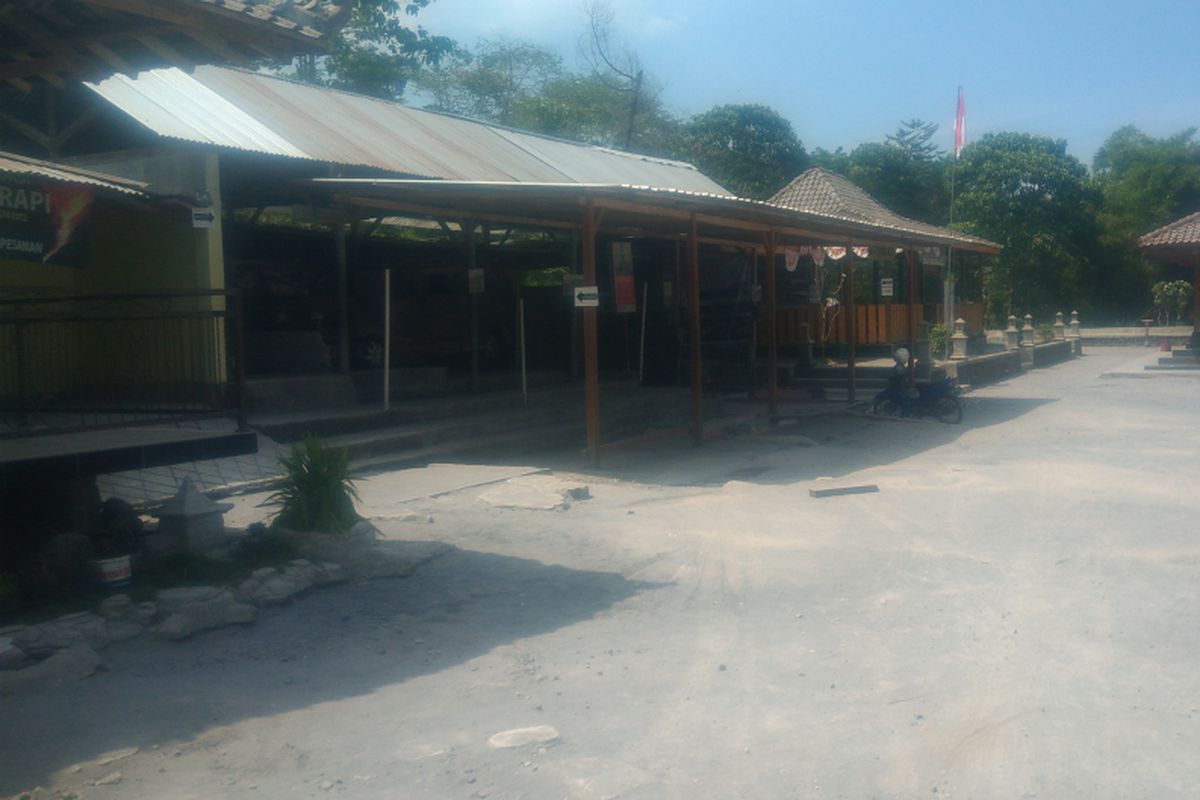 Lokasi rumah mbah Maridjan, dusun Kinahrejo, Umbulharjo, Cangkringan, tidak ada Aktivitas
