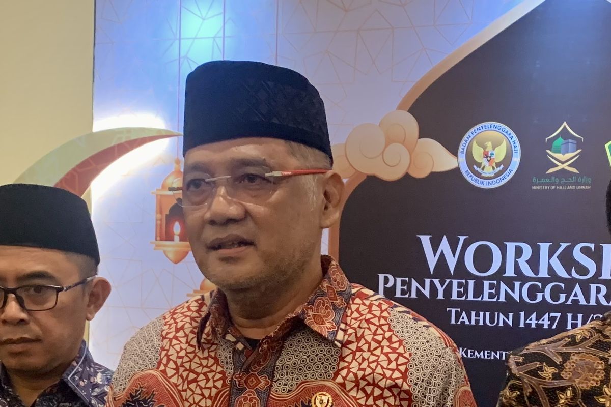 Mochamad Irfan Yusuf atau Gus Irfan di agenda Workshop Penyelenggaraan Haji Tahun 1447 Hijriah atau 2026 Masehi di Hotel Borobudur, Jakarta Pusat, Selasa (5/8/2025).