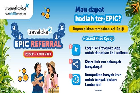 Dongkrak Sektor Pariwisata dan Ekonomi Kreatif, Traveloka Kembali Hadirkan Epic Sale 2021