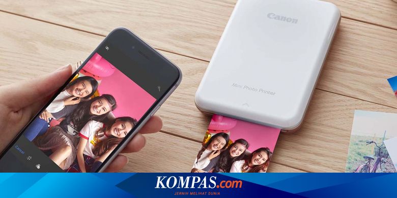 printer mini canon cetak foto dari