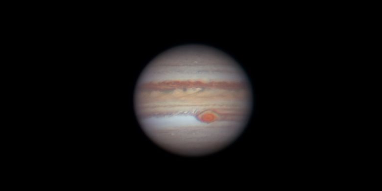 Visual oposisi Jupiter yang ditangkap pada 2019.