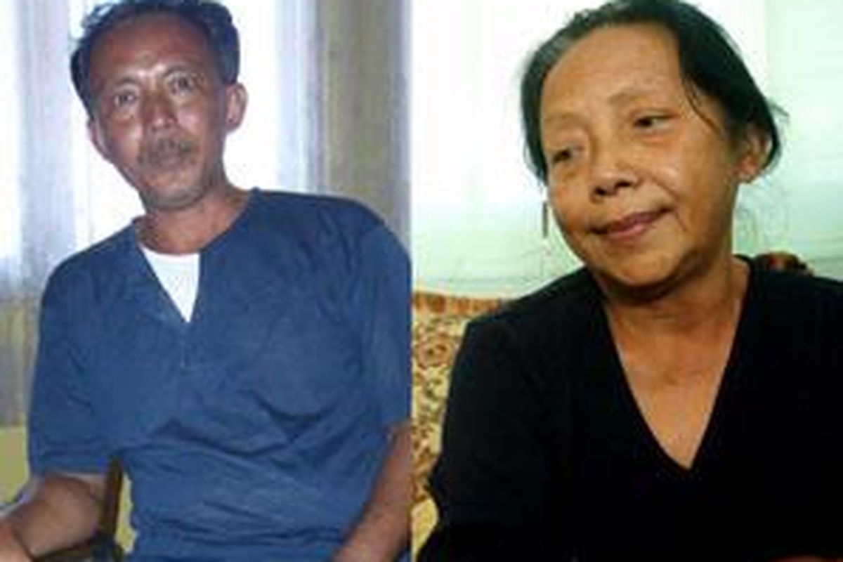 Dua terpidana mati, Sugeng (kiri) dan Sumiarsih.