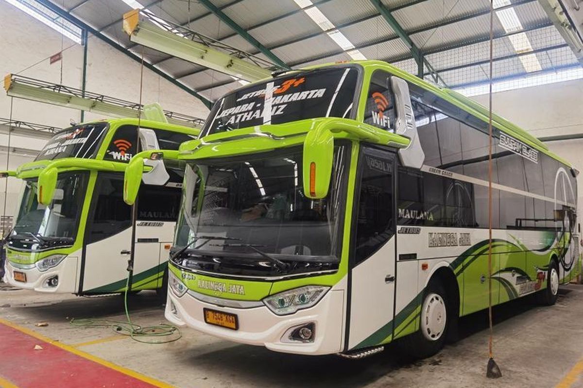 Bus AKAP baru PO Kalingga Jaya