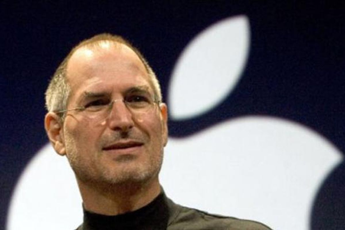 CEO Apple Steve Jobs pada peluncuran iPhone baru tanggal 9 Januari 2007 di San Francisco, California.