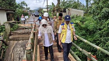 Jembatan Ambles Putus Akses ke Sekolah, Bupati Pandeglang Mohon Bantuan Gubernur Banten
