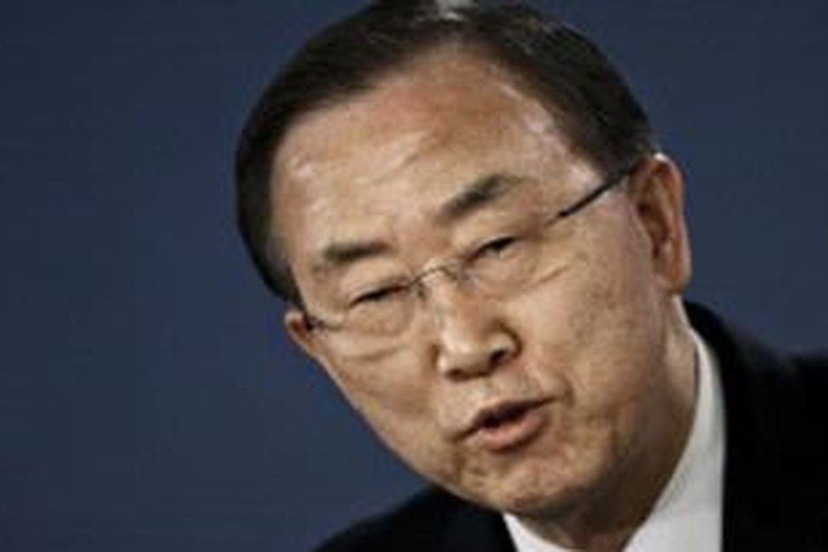 Sekjen PBB Ban Ki moon.