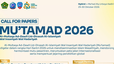 Kemenag Buka Call for Papers Mu’tamad 2026, Ini Tema, Subtema, Syarat,dan Jadwalnya