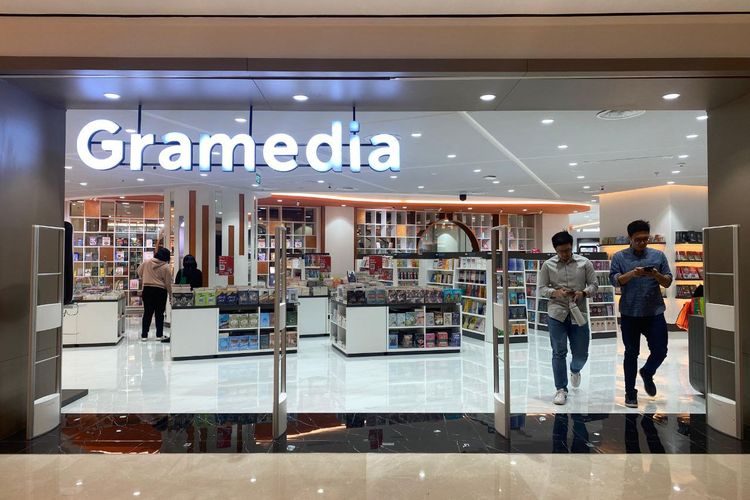 Wajah baru Gramedia di mal Grand Indonesia, Jakarta Pusat, pada Senin (16/10/2023).