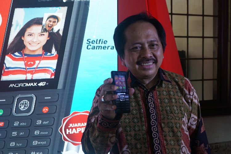 Dirut Smartfren, Merza Fachys di peluncuran Andromax Prime 4G, Kamis (5/10/2017).