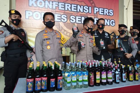 Jelang Tahun Baru, Polres Semarang Sita Miras dan Knalpot Brong