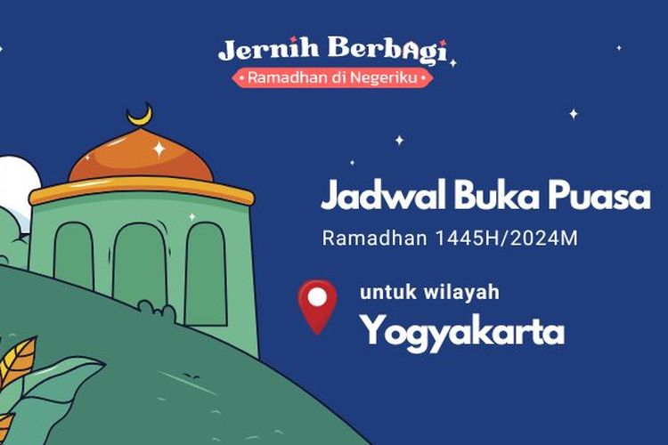 Jadwal buka puasa untuk wilayah Yogyakarta dan sekitarnya.