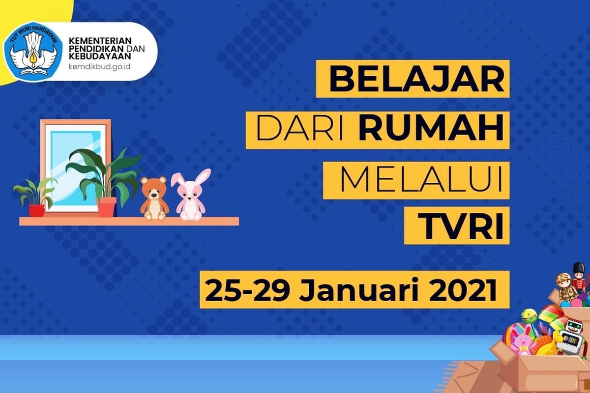 Jadwal belajar dari rumah di TVRI.