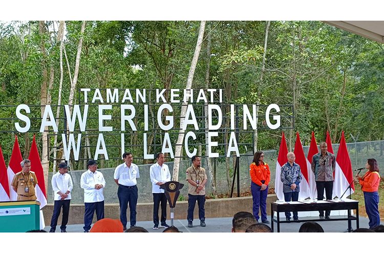 Presiden Jokowi meresmikan Taman Kehati Sawerigading Wallacea yang merupakan salah satu bentuk komitmen PT Vale Indonesia dalam pengembangan tambang yang terintegrasi dengan keanekaragaman hayati.