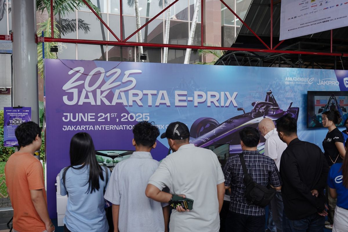 Booth Jakarta E-Prix 2025 di IIMS 2025