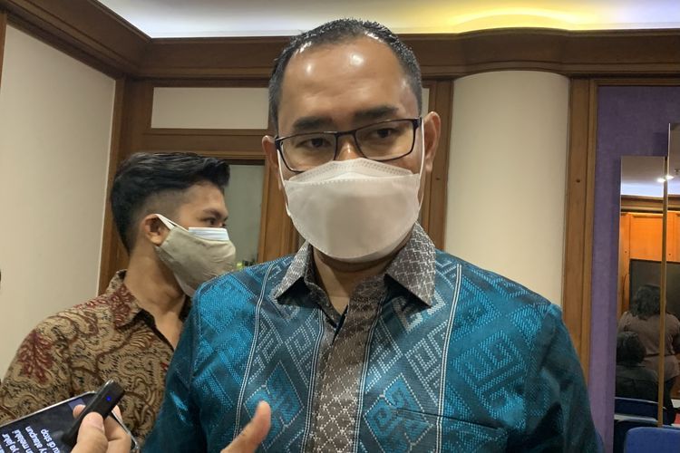Direktur Perlindungan WNI Kemenlu Judha Nugraha di kantor Kemenlu, Jakarta, Kamis (13/1/2022).