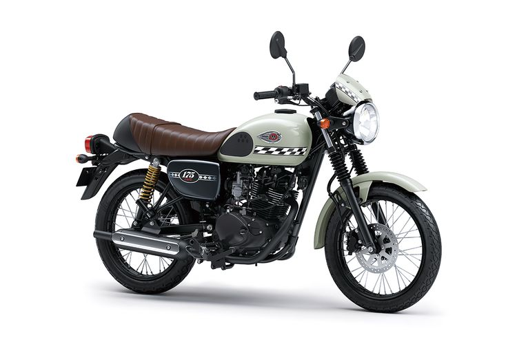 Kawasaki W175 CAFE model 2023 warna putih