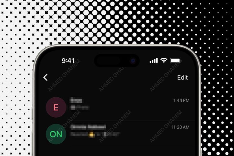 Tampilan profile picture orang di WhatApp hanya berupa inisial nama.