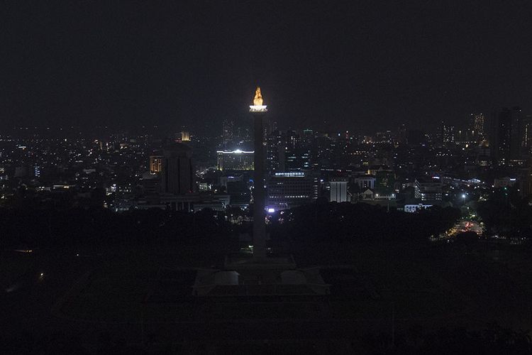 Lampu Monas hingga Bundaran HI Dipadamkan Besok Selama 60 Menit