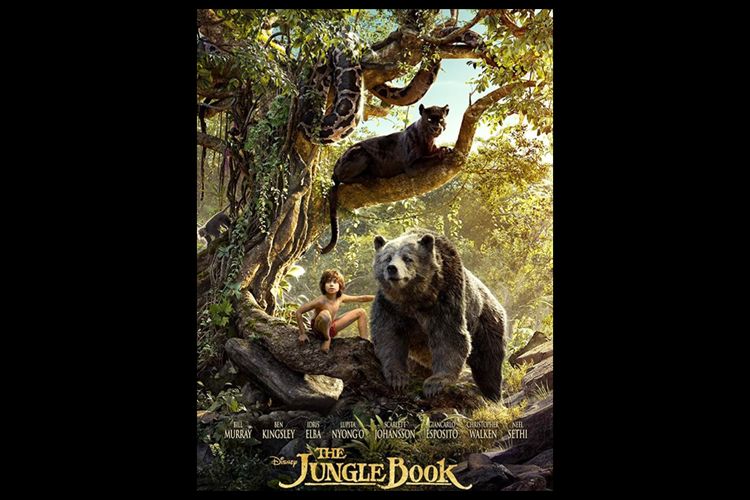 Poster film The Jungle Book (2016). Tayang di Disney Plus Hotstar.