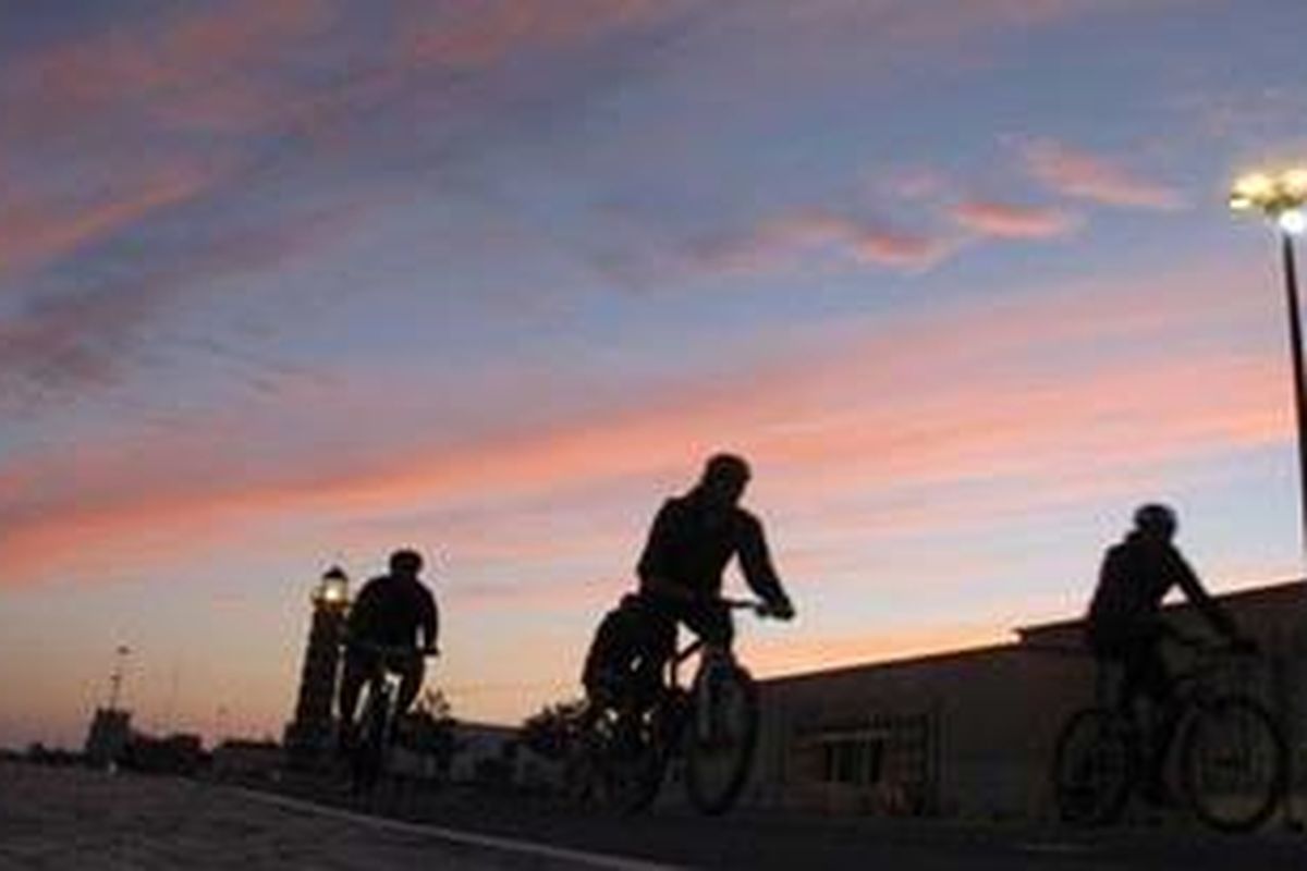 Bersepeda di Lisboa, Portugal.