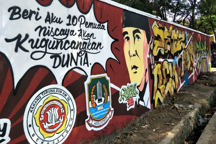 Keren Tembok Kusam di Bekasi Ini Disulap Jadi Instagramable 