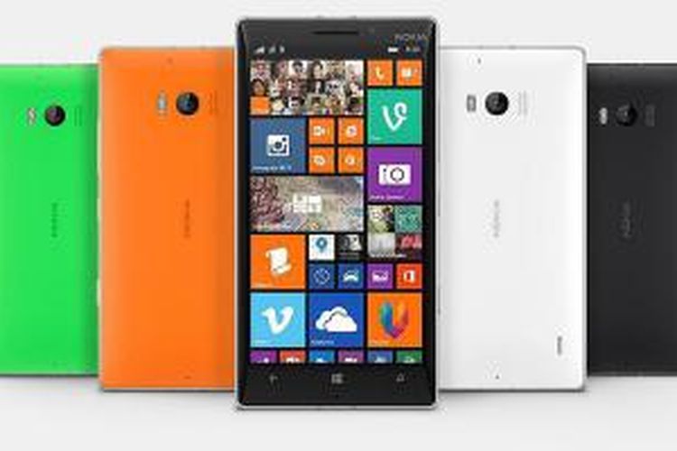 Nokia Lumia 930 dengan sistem operasi Windows Phone 8.1