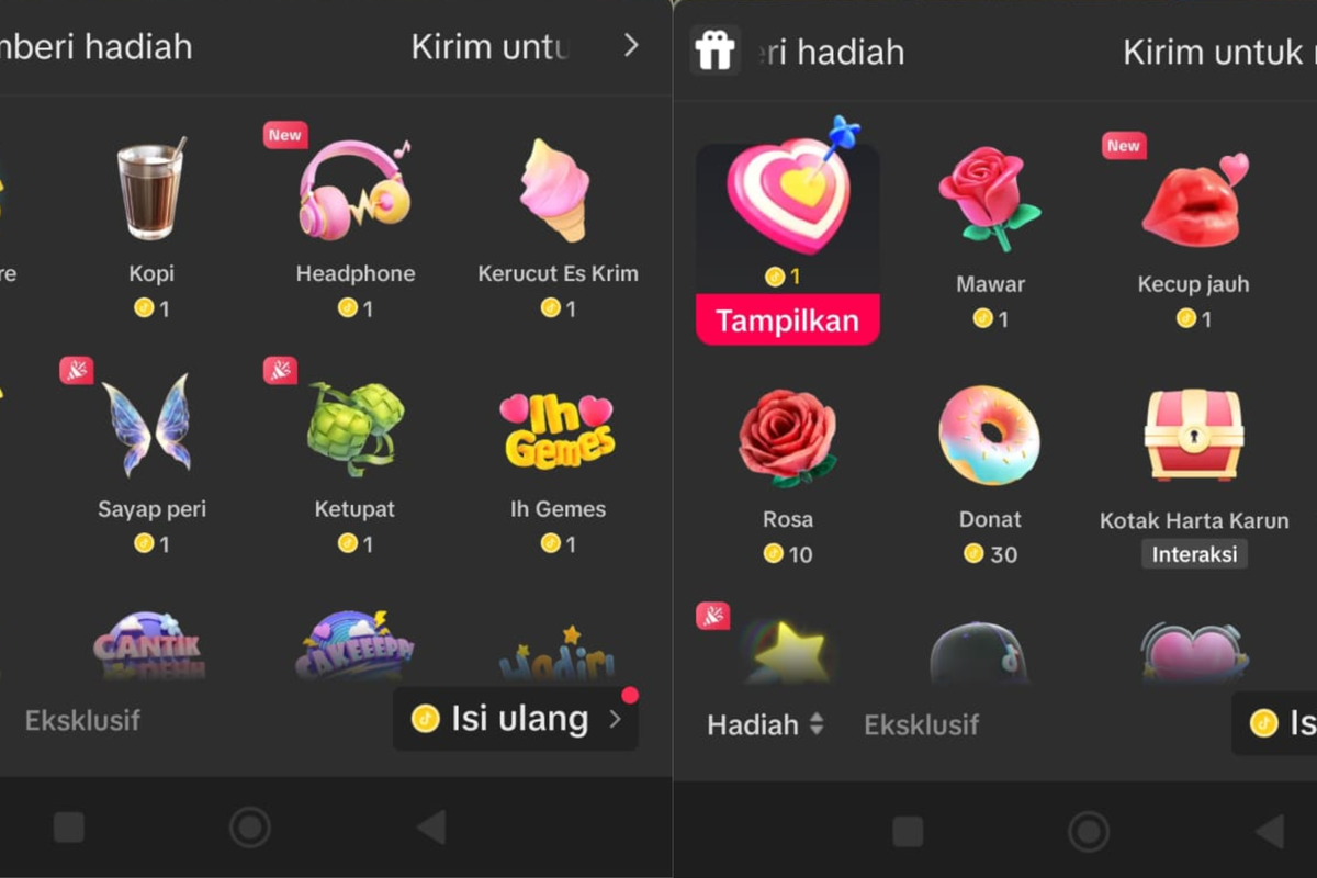 Ilustrasi hadiah TikTok 