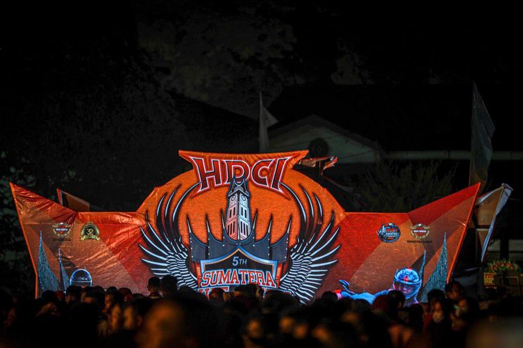 Acara Sumatera Bike Week HDCI 2022 di Bukittinggi, Sumatera Barat (Sumbar), Jumat (1/7/2022) malam.