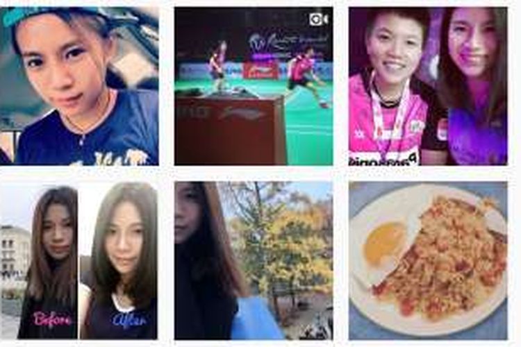 Tampilan akun Instagram pebulu tangkis putri Malaysia Goh Liu Ying.